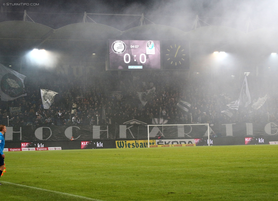 Sturm Graz - Ried
Oesterreichische Fussball Bundesliga, 18. Runde, SK Sturm Graz - SV Ried, Stadion Liebenau Graz, 06.12.2014. 

Foto zeigt Fans von Sturm
