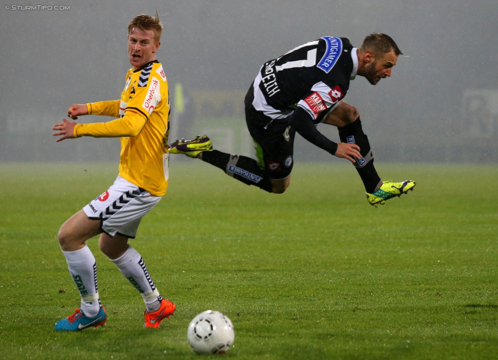 Sturm Graz - Ried
Oesterreichische Fussball Bundesliga, 18. Runde, SK Sturm Graz - SV Ried, Stadion Liebenau Graz, 06.12.2014. 

Foto zeigt Martin Ehrenreich (Sturm)
