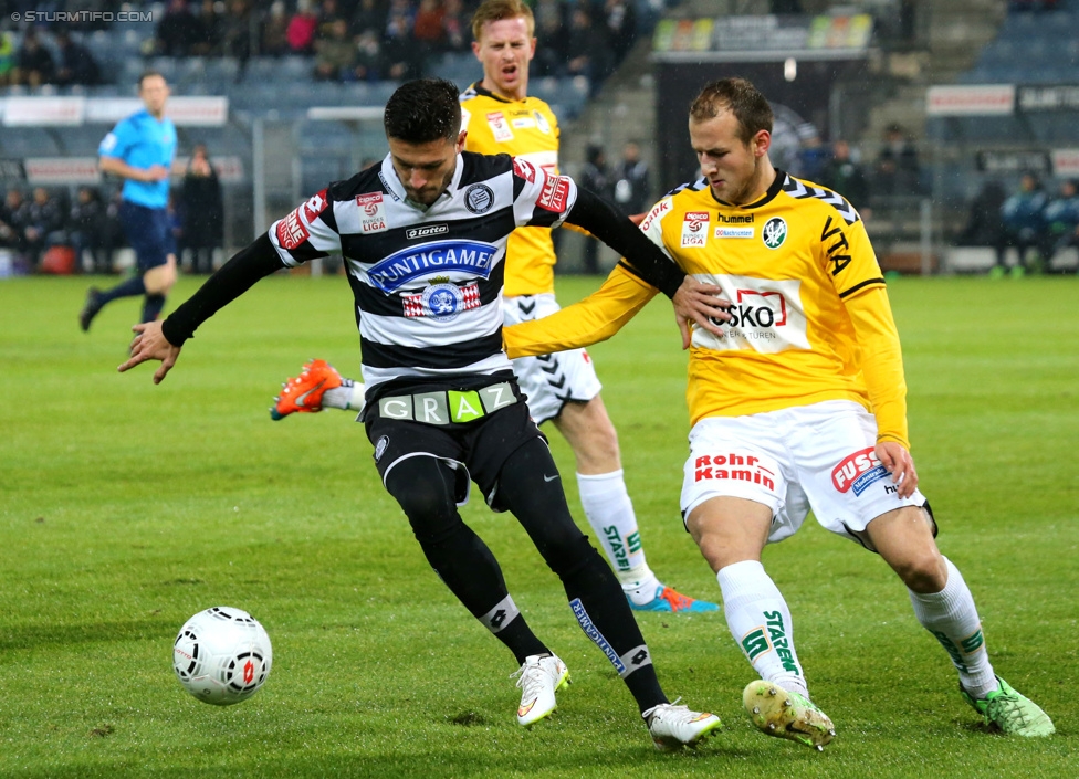 Sturm Graz - Ried
Oesterreichische Fussball Bundesliga, 18. Runde, SK Sturm Graz - SV Ried, Stadion Liebenau Graz, 06.12.2014. 

Foto zeigt Marco Djuricin (Sturm)
