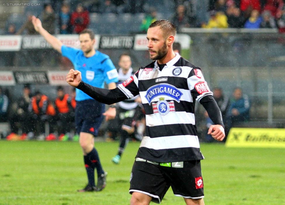 Sturm Graz - Ried
Oesterreichische Fussball Bundesliga, 18. Runde, SK Sturm Graz - SV Ried, Stadion Liebenau Graz, 06.12.2014. 

Foto zeigt Martin Ehrenreich (Sturm)
