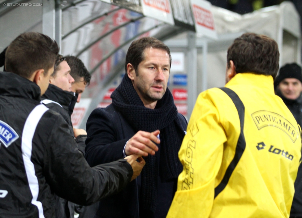 Sturm Graz - Ried
Oesterreichische Fussball Bundesliga, 18. Runde, SK Sturm Graz - SV Ried, Stadion Liebenau Graz, 06.12.2014. 

Foto zeigt Franco Foda (Cheftrainer Sturm)
