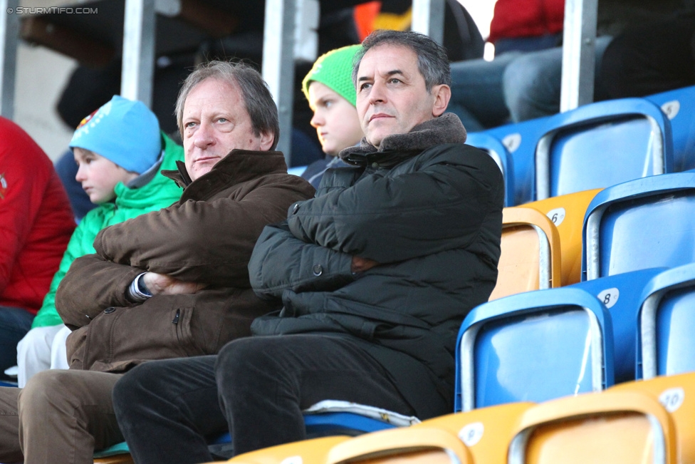 Altach - Sturm Graz
Oesterreichische Fussball Bundesliga, 19. Runde, SCR Altach - SK Sturm Graz, Stadion Schnabelholz Altach, 13.12.2014. 

Foto zeigt Marcel Koller (Cheftrainer AUT)
