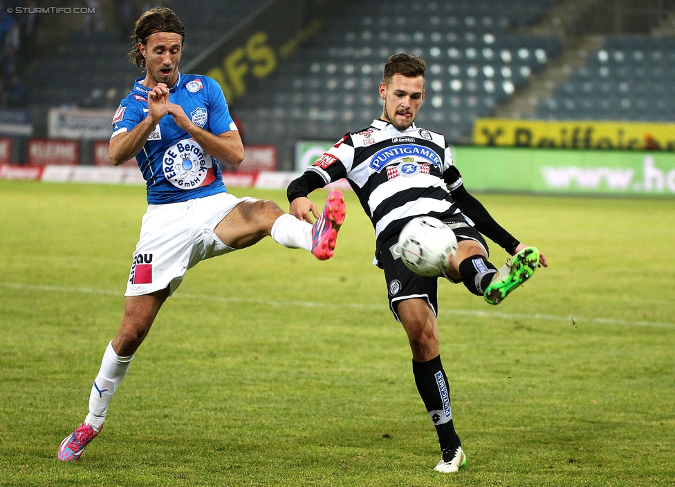 Sturm Graz - Wr. Neustadt
Oesterreichische Fussball Bundesliga, 21. Runde, SK Sturm Graz - SC Wiener Neustadt, Stadion Liebenau Graz, 21.02.2015. 

Foto zeigt Lukas Spendlhofer (Sturm)
