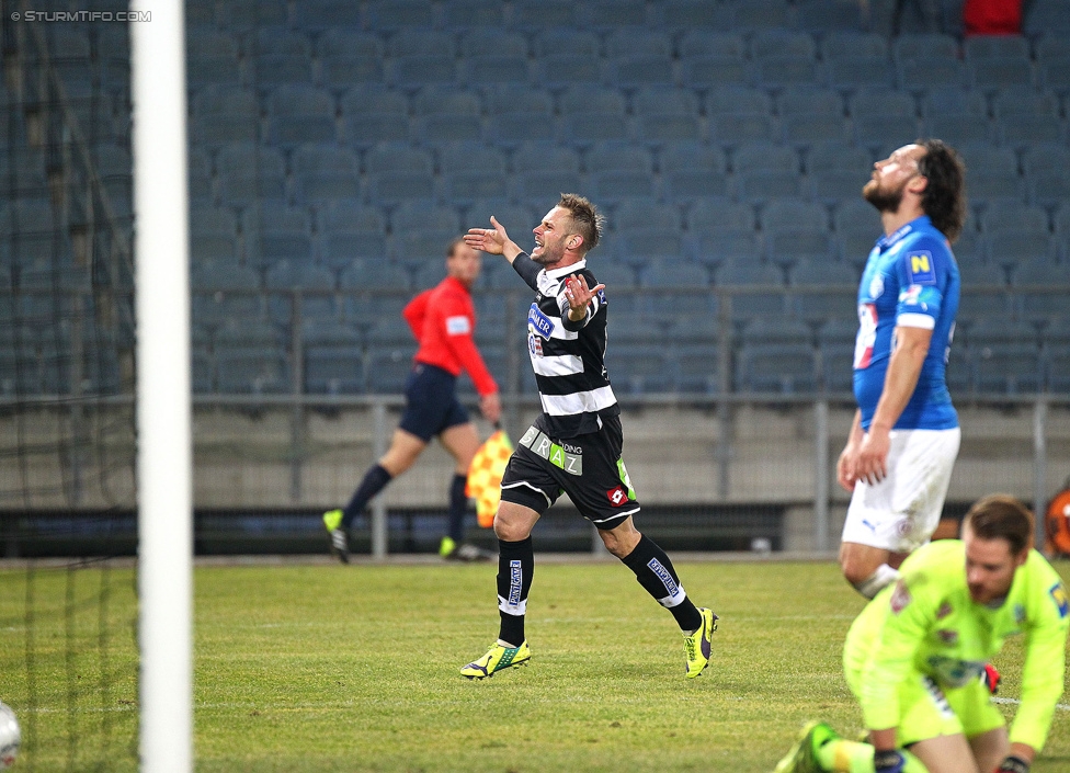 Sturm Graz - Wr. Neustadt
Oesterreichische Fussball Bundesliga, 21. Runde, SK Sturm Graz - SC Wiener Neustadt, Stadion Liebenau Graz, 21.02.2015. 

Foto zeigt Martin Ehrenreich (Sturm)
