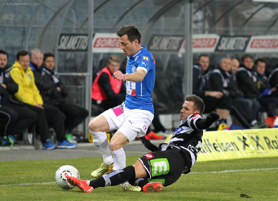 Sturm Graz - Wr. Neustadt
Oesterreichische Fussball Bundesliga, 21. Runde, SK Sturm Graz - SC Wiener Neustadt, Stadion Liebenau Graz, 21.02.2015. 

Foto zeigt Daniel Offenbacher (Sturm)
