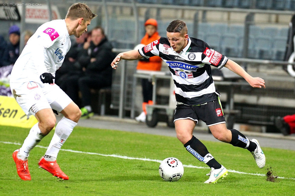 Sturm Graz - Austria Wien
Oesterreichische Fussball Bundesliga, 23. Runde, SK Sturm Graz - FK Austria Wien, Stadion Liebenau Graz, 03.03.2015. 

Foto Donisi Avdijaj (Sturm) 
