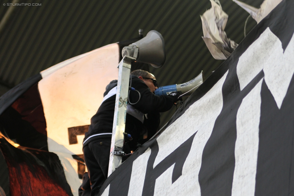 Sturm Graz - Wolfsberg
Oesterreichische Fussball Bundesliga, 24. Runde, SK Sturm Graz - Wolfsberg AC, Stadion Liebenau Graz, 07.03.2015. 

Foto zeigt Fans von Sturm
