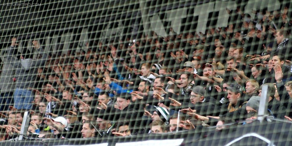 Sturm Graz - Wolfsberg
Oesterreichische Fussball Bundesliga, 24. Runde, SK Sturm Graz - Wolfsberg AC, Stadion Liebenau Graz, 07.03.2015. 

Foto zeigt Fans von Sturm
