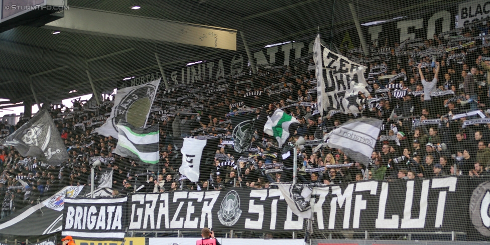 Sturm Graz - Wolfsberg
Oesterreichische Fussball Bundesliga, 24. Runde, SK Sturm Graz - Wolfsberg AC, Stadion Liebenau Graz, 07.03.2015. 

Foto zeigt Fans von Sturm
