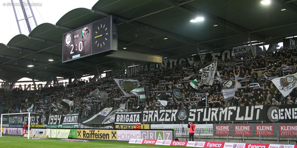 Sturm Graz - Wolfsberg
Oesterreichische Fussball Bundesliga, 24. Runde, SK Sturm Graz - Wolfsberg AC, Stadion Liebenau Graz, 07.03.2015. 

Foto zeigt Fans von Sturm
