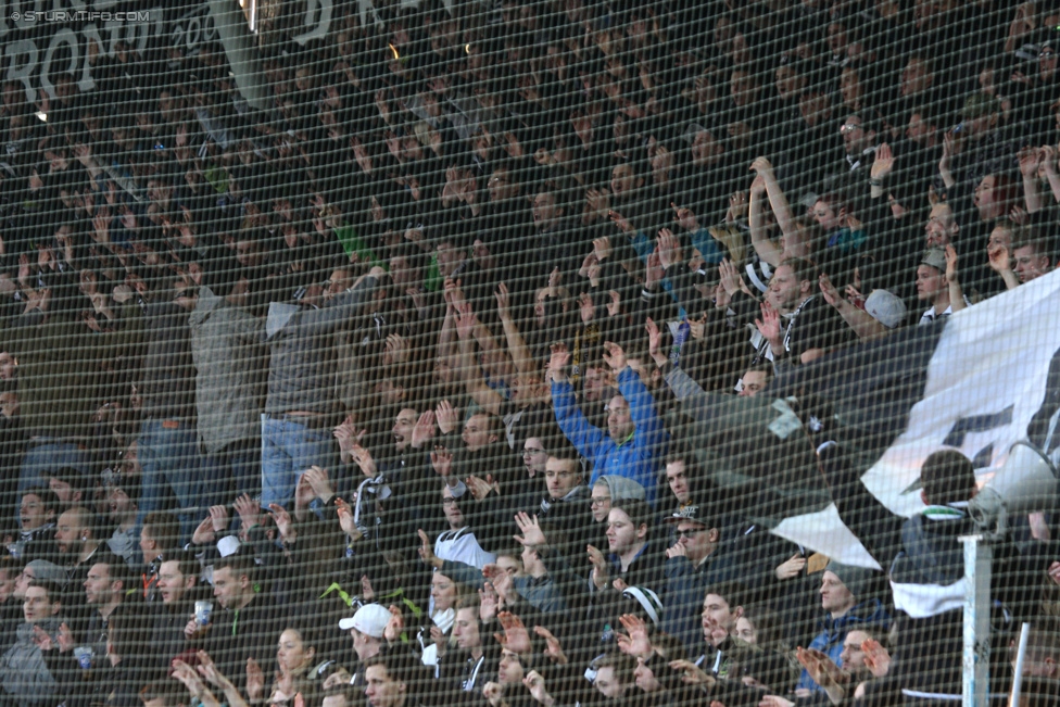 Sturm Graz - Wolfsberg
Oesterreichische Fussball Bundesliga, 24. Runde, SK Sturm Graz - Wolfsberg AC, Stadion Liebenau Graz, 07.03.2015. 

Foto zeigt Fans von Sturm
