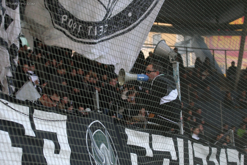 Sturm Graz - Wolfsberg
Oesterreichische Fussball Bundesliga, 24. Runde, SK Sturm Graz - Wolfsberg AC, Stadion Liebenau Graz, 07.03.2015. 

Foto zeigt Fans von Sturm
