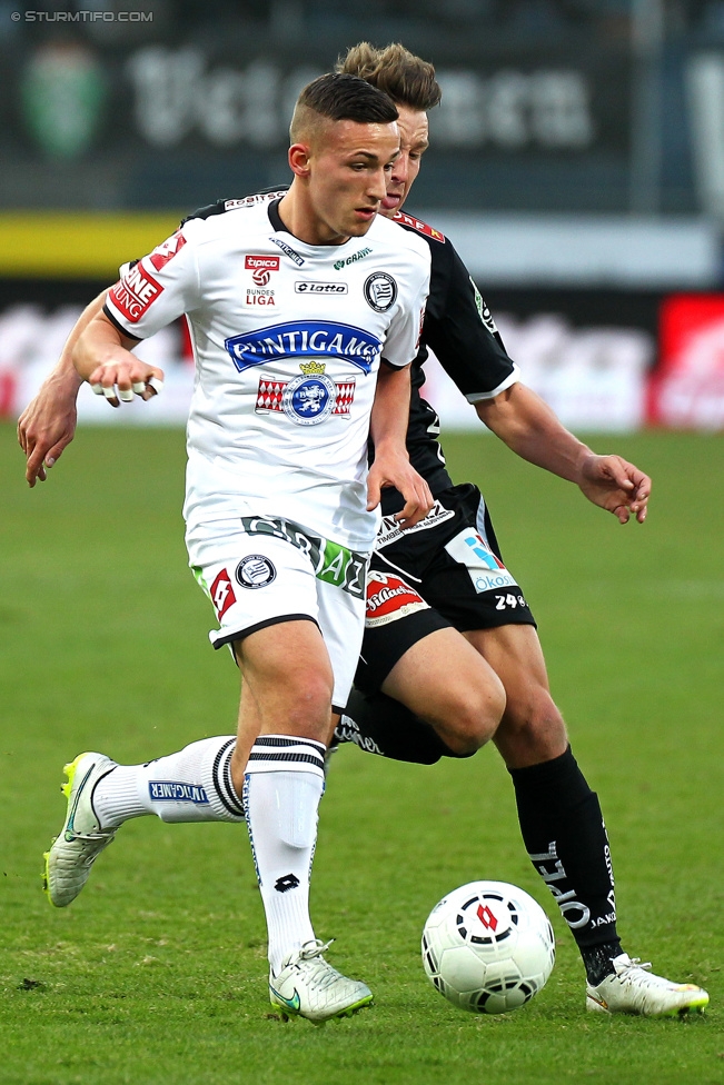 Sturm Graz - Wolfsberg
Oesterreichische Fussball Bundesliga, 24. Runde, SK Sturm Graz - Wolfsberg AC, Stadion Liebenau Graz, 07.03.2015. 

Foto zeigt Donisi Avdijaj (Sturm)
