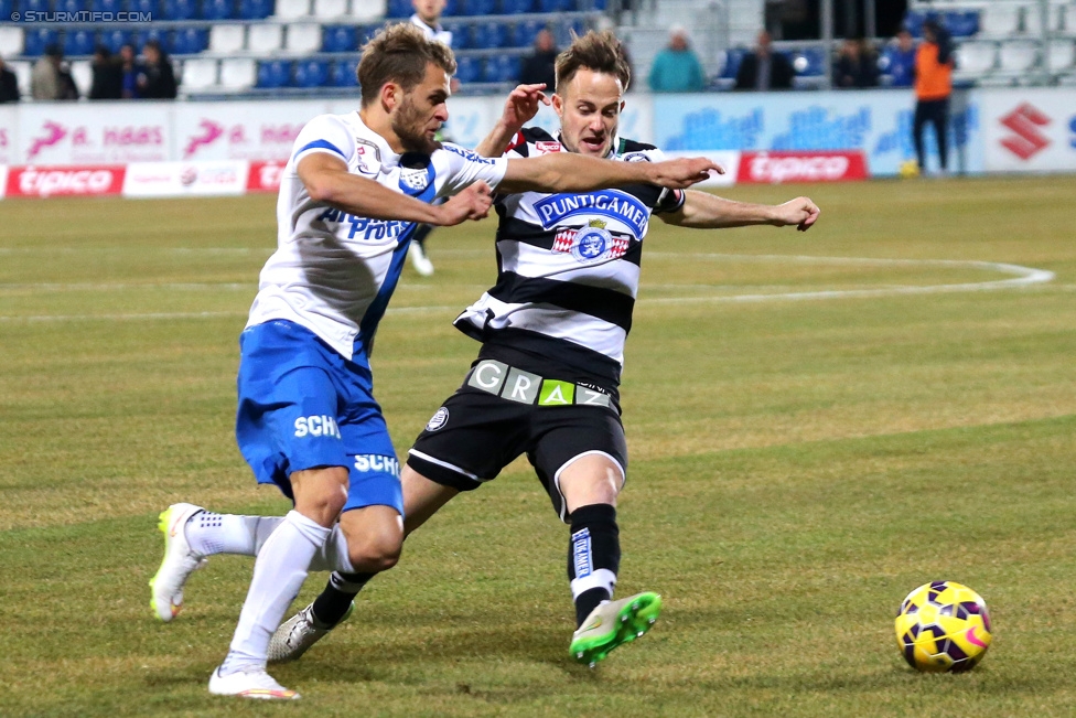 Groedig - Sturm Graz
Oesterreichische Fussball Bundesliga, 20. Runde, SV Groedig - SK Sturm Graz, Untersbergarena Groedig, 11.03.2015. 

Foto zeigt Christian Klem (Sturm)
