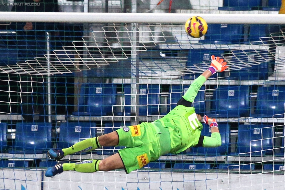 Groedig - Sturm Graz
Oesterreichische Fussball Bundesliga, 20. Runde, SV Groedig - SK Sturm Graz, Untersbergarena Groedig, 11.03.2015. 

Foto zeigt Christian Gratzei (Sturm)
