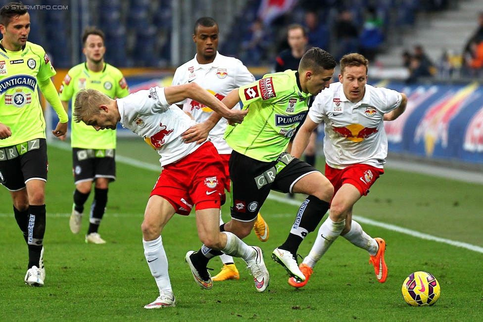 RB Salzburg - Sturm Graz
Oesterreichische Fussball Bundesliga, 25. Runde, FC RB Salzburg - SK Sturm Graz, Stadion Wals-Siezenheim, 15.03.2015. 

Foto zeigt Donisi Avdijaj (Sturm)
