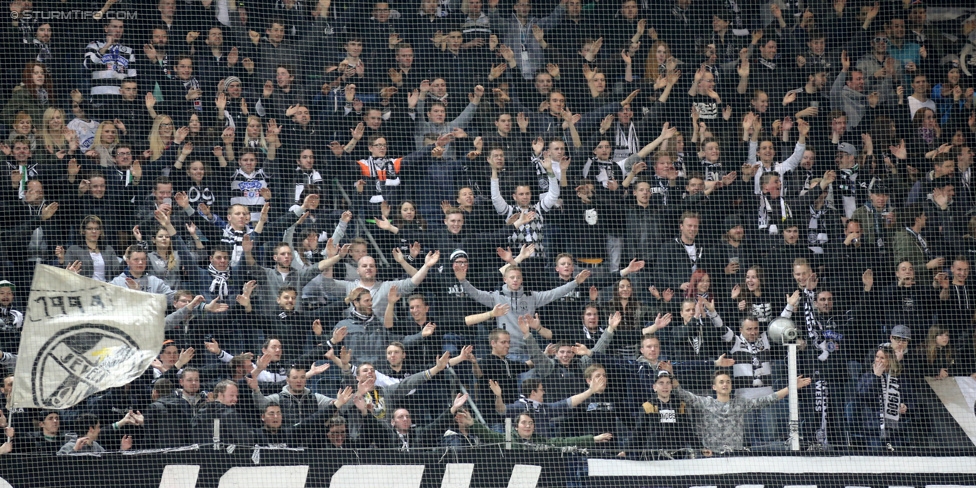 Sturm Graz - Admira
Oesterreichische Fussball Bundesliga, 26. Runde, SK Sturm Graz - FC Admira Wacker Moedling, Stadion Liebenau Graz, 21.03.2015. 

Foto zeigt Fans von Sturm
