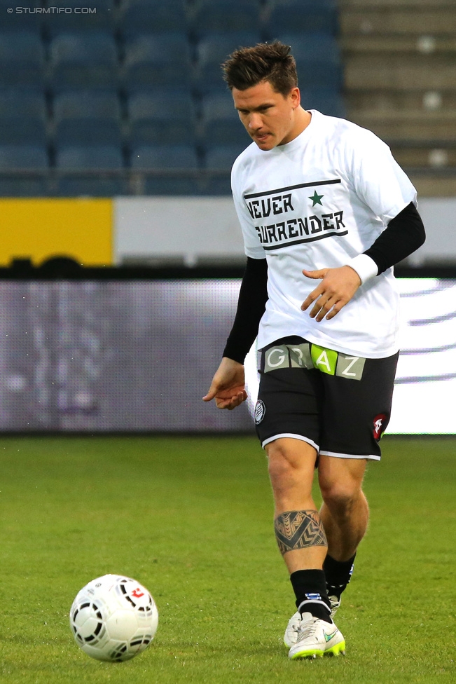 Sturm Graz - Admira
Oesterreichische Fussball Bundesliga, 26. Runde, SK Sturm Graz - FC Admira Wacker Moedling, Stadion Liebenau Graz, 21.03.2015. 

Foto zeigt Marko Stankovic (Sturm)
