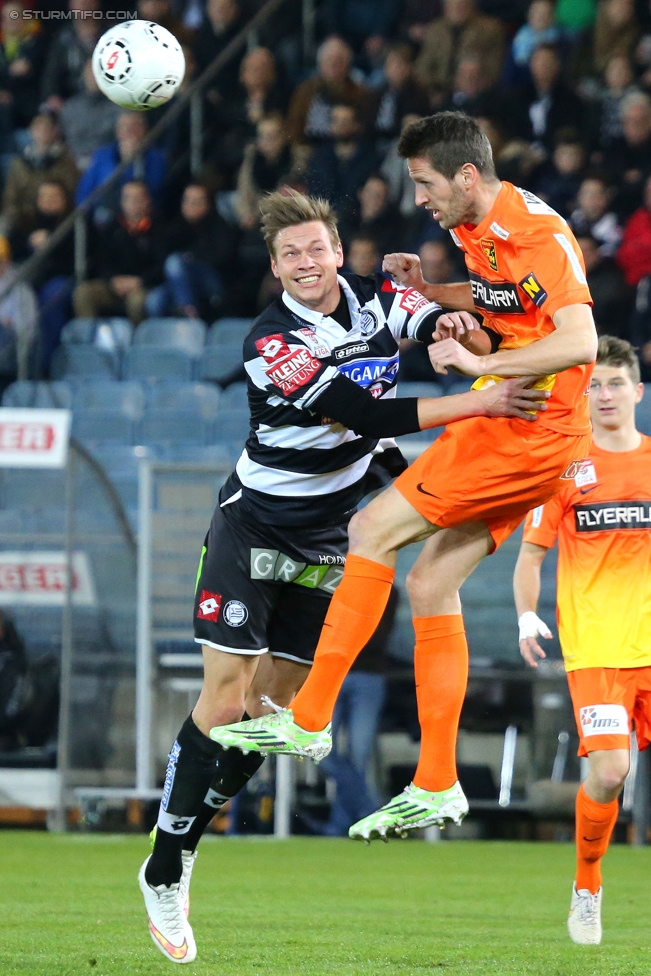 Sturm Graz - Admira
Oesterreichische Fussball Bundesliga, 26. Runde, SK Sturm Graz - FC Admira Wacker Moedling, Stadion Liebenau Graz, 21.03.2015. 

Foto zeigt Roman Kienast (Sturm)
