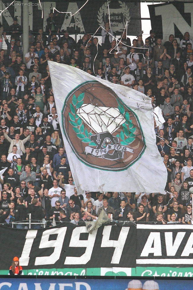 Sturm Graz - Altach
Oesterreichische Fussball Bundesliga, 28. Runde, SK Sturm Graz - SCR Altach, Stadion Liebenau Graz, 11.04.2015. 

Foto zeigt Fans von Sturm
