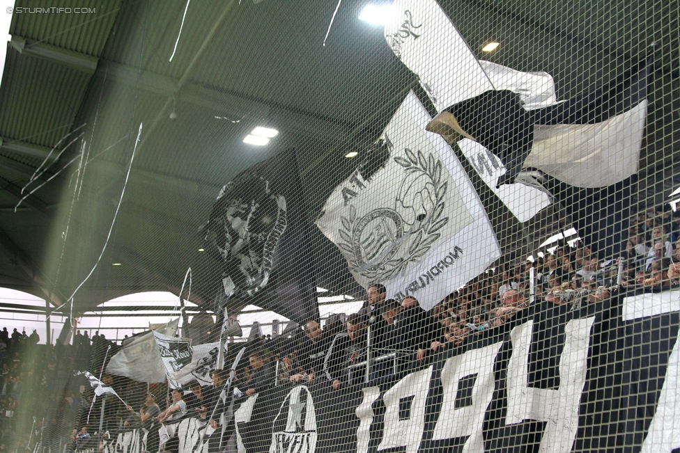 Sturm Graz - Altach
Oesterreichische Fussball Bundesliga, 28. Runde, SK Sturm Graz - SCR Altach, Stadion Liebenau Graz, 11.04.2015. 

Foto zeigt Fans von Sturm
