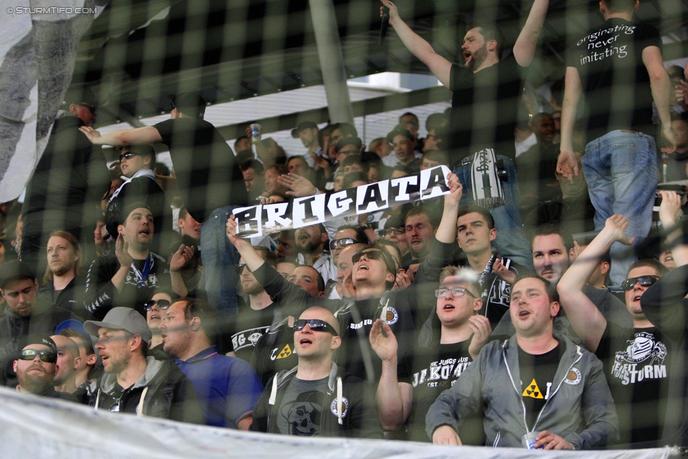 Sturm Graz - Altach
Oesterreichische Fussball Bundesliga, 28. Runde, SK Sturm Graz - SCR Altach, Stadion Liebenau Graz, 11.04.2015. 

Foto zeigt Fans von Sturm
