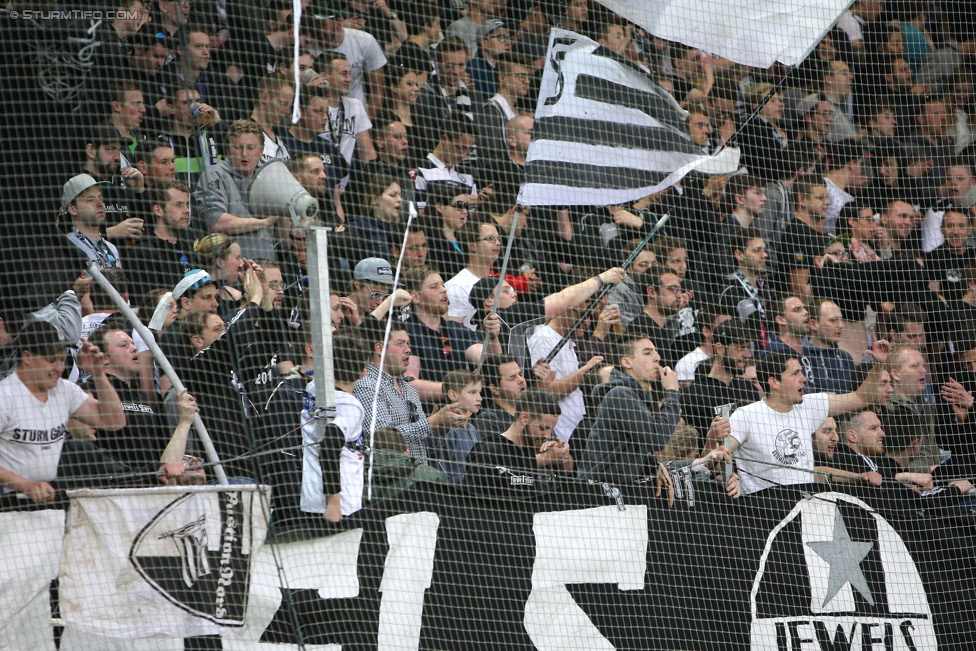 Sturm Graz - Altach
Oesterreichische Fussball Bundesliga, 28. Runde, SK Sturm Graz - SCR Altach, Stadion Liebenau Graz, 11.04.2015. 

Foto zeigt Fans von Sturm
