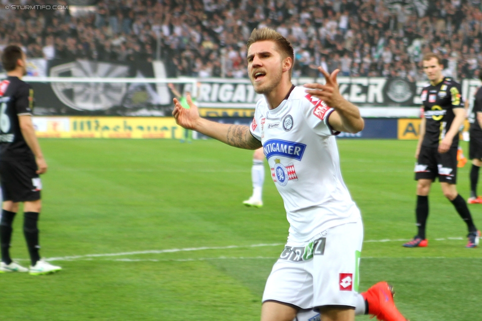 Sturm Graz - Altach
Oesterreichische Fussball Bundesliga, 28. Runde, SK Sturm Graz - SCR Altach, Stadion Liebenau Graz, 11.04.2015. 

Foto zeigt Thorsten Schick (Sturm)
