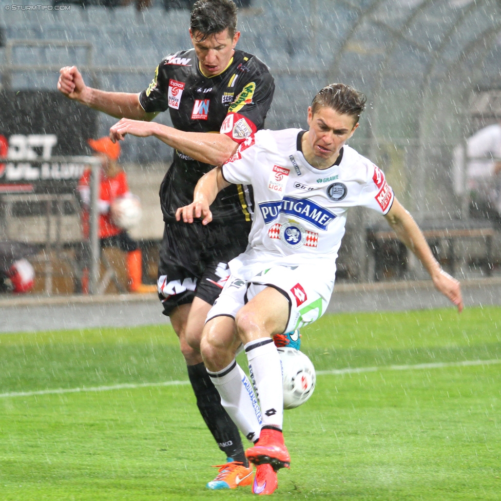 Sturm Graz - Altach
Oesterreichische Fussball Bundesliga, 28. Runde, SK Sturm Graz - SCR Altach, Stadion Liebenau Graz, 11.04.2015. 

Foto zeigt Andreas Gruber (Sturm)
