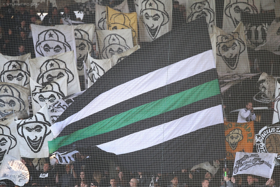 Sturm Graz - Groedig
Oesterreichische Fussball Bundesliga, 29. Runde, SK Sturm Graz - SV Groedig, Stadion Liebenau Graz, 18.04.2015. 

Foto zeigt Fans von Sturm
