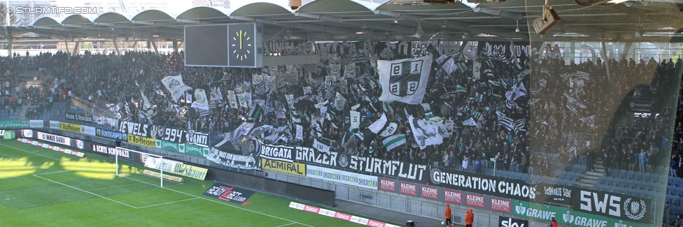 Sturm Graz - Groedig
Oesterreichische Fussball Bundesliga, 29. Runde, SK Sturm Graz - SV Groedig, Stadion Liebenau Graz, 18.04.2015. 

Foto zeigt Fans von Sturm
