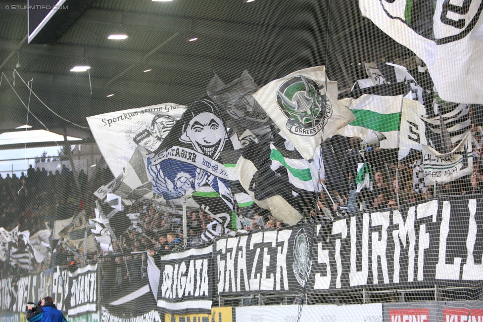 Sturm Graz - Groedig
Oesterreichische Fussball Bundesliga, 29. Runde, SK Sturm Graz - SV Groedig, Stadion Liebenau Graz, 18.04.2015. 

Foto zeigt Fans von Sturm
