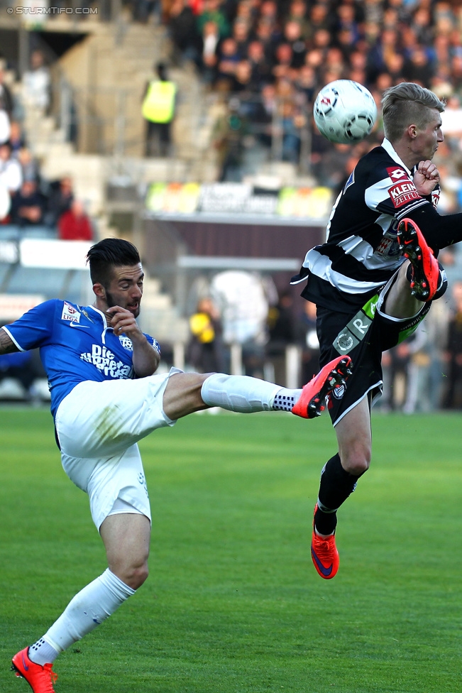 Sturm Graz - Groedig
Oesterreichische Fussball Bundesliga, 29. Runde, SK Sturm Graz - SV Groedig, Stadion Liebenau Graz, 18.04.2015. 

Foto zeigt Simon Piesinger (Sturm)
