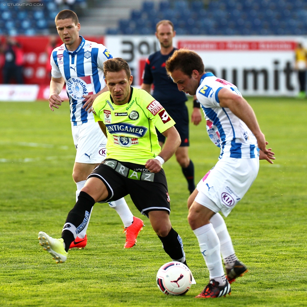 Wr. Neustadt - Sturm Graz
Oesterreichische Fussball Bundesliga, 30. Runde, SC Wiener Neustadt - SK Sturm Graz, Stadion Wiener Neustadt, 25.04.2015. 

Foto zeigt Daniel Offenbacher (Sturm)
