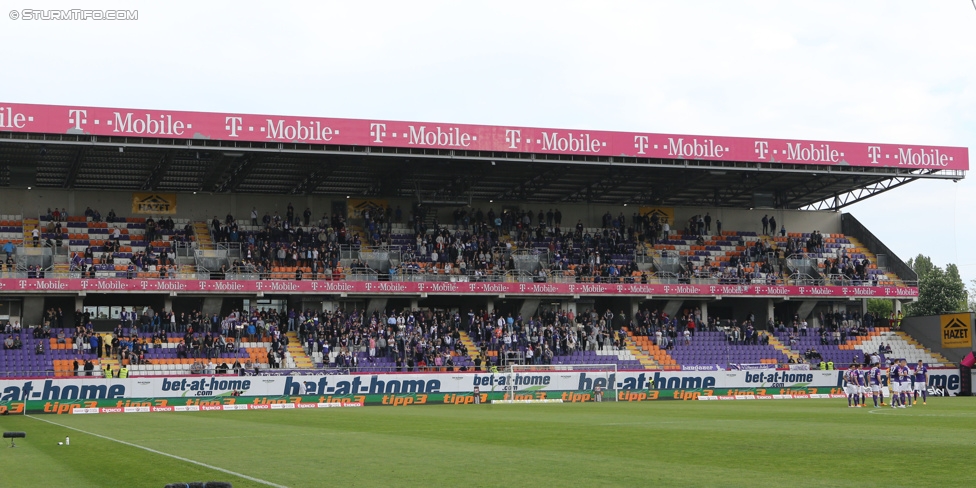 Austria Wien - Sturm Graz
Oesterreichische Fussball Bundesliga, 32. Runde, FK Austria Wien - SK Sturm Graz, Franz-Horr-Stadion Wien, 09.05.2015. 

Foto zeigt Fans von Austria Wien
