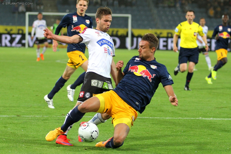 Sturm Graz - RB Salzburg
Oesterreichische Fussball Bundesliga, 34. Runde, SK Sturm Graz - FC RB Salzburg, Stadion Liebenau Graz, 20.05.2015. 

Foto zeigt David Schloffer (Sturm)
