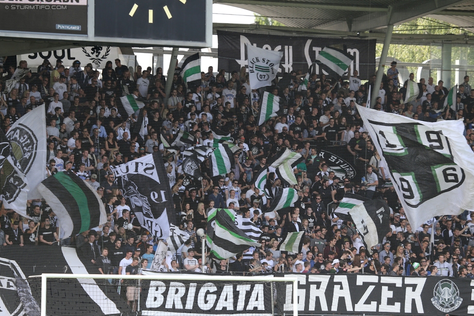 Sturm Graz - Ried
Oesterreichische Fussball Bundesliga, 36. Runde, SK Sturm Graz - SV Ried, Stadion Liebenau Graz, 31.05.2015. 

Foto zeigt Fans von Sturm
