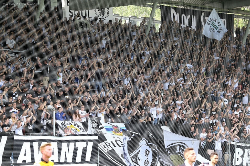 Sturm Graz - Ried
Oesterreichische Fussball Bundesliga, 36. Runde, SK Sturm Graz - SV Ried, Stadion Liebenau Graz, 31.05.2015. 

Foto zeigt Fans von Sturm
