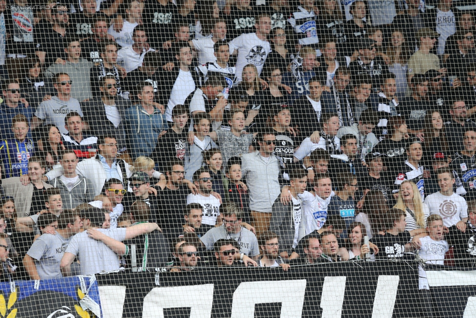 Sturm Graz - Ried
Oesterreichische Fussball Bundesliga, 36. Runde, SK Sturm Graz - SV Ried, Stadion Liebenau Graz, 31.05.2015. 

Foto zeigt Fans von Sturm
