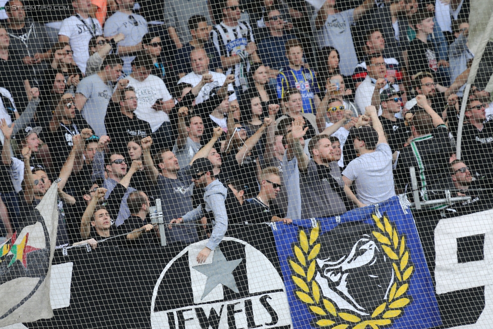 Sturm Graz - Ried
Oesterreichische Fussball Bundesliga, 36. Runde, SK Sturm Graz - SV Ried, Stadion Liebenau Graz, 31.05.2015. 

Foto zeigt Fans von Sturm
