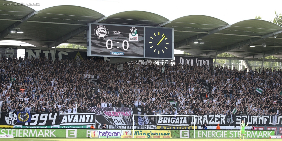 Sturm Graz - Ried
Oesterreichische Fussball Bundesliga, 36. Runde, SK Sturm Graz - SV Ried, Stadion Liebenau Graz, 31.05.2015. 

Foto zeigt Fans von Sturm
