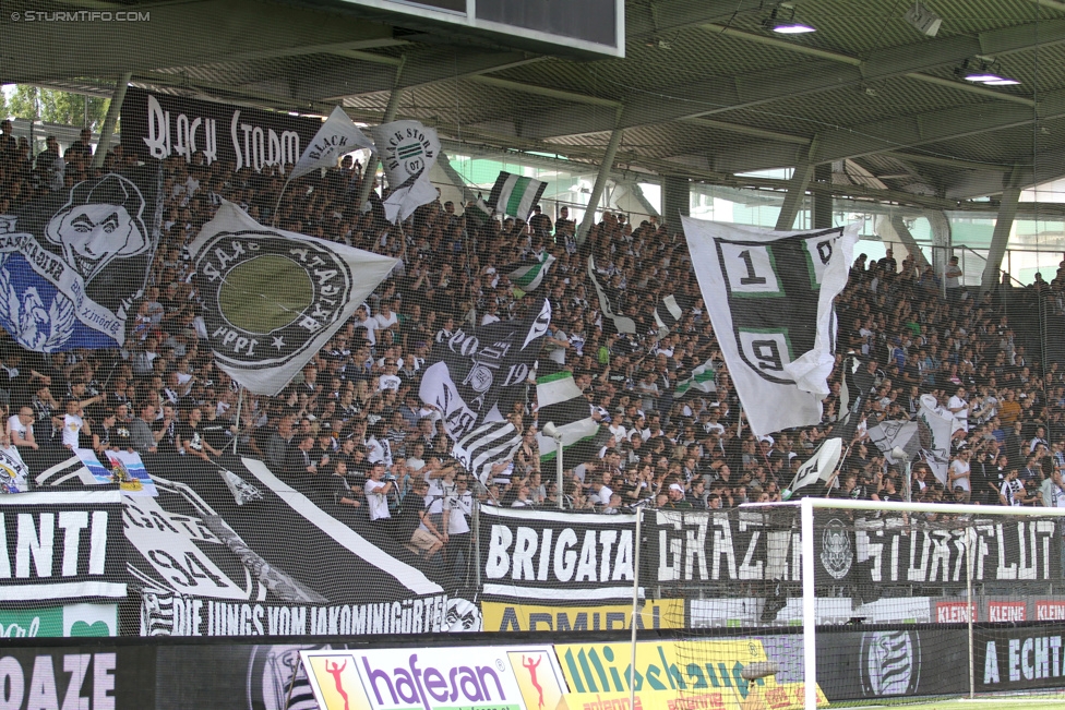 Sturm Graz - Ried
Oesterreichische Fussball Bundesliga, 36. Runde, SK Sturm Graz - SV Ried, Stadion Liebenau Graz, 31.05.2015. 

Foto zeigt Fans von Sturm
