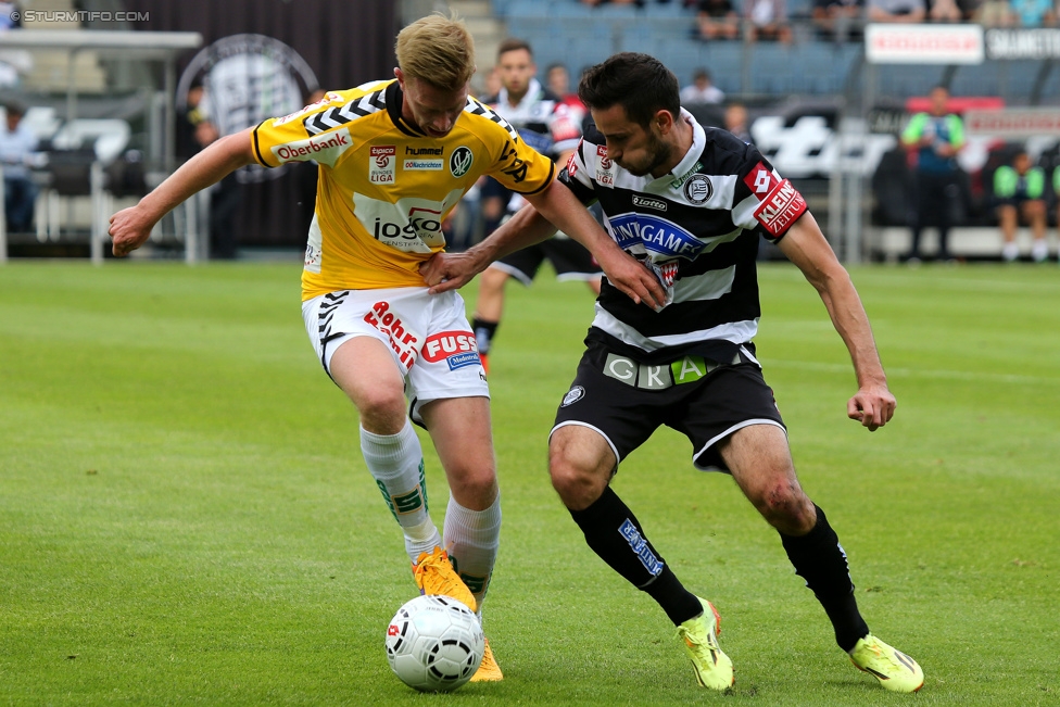 Sturm Graz - Ried
Oesterreichische Fussball Bundesliga, 36. Runde, SK Sturm Graz - SV Ried, Stadion Liebenau Graz, 31.05.2015. 

Foto zeigt Josip Tadic (Sturm)
