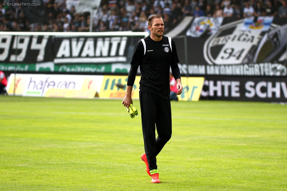 Sturm Graz - Ried
Oesterreichische Fussball Bundesliga, 36. Runde, SK Sturm Graz - SV Ried, Stadion Liebenau Graz, 31.05.2015. 

Foto zeigt Benedikt Pliquett (Sturm)
