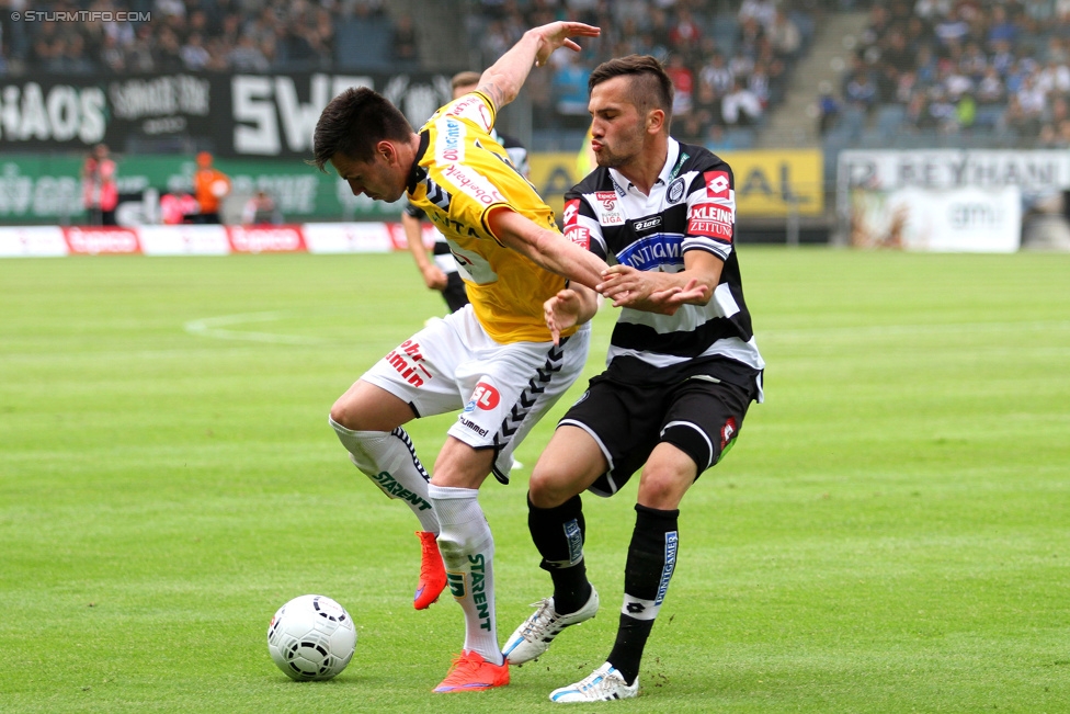 Sturm Graz - Ried
Oesterreichische Fussball Bundesliga, 36. Runde, SK Sturm Graz - SV Ried, Stadion Liebenau Graz, 31.05.2015. 

Foto zeigt Anel Hadzic (Sturm)
