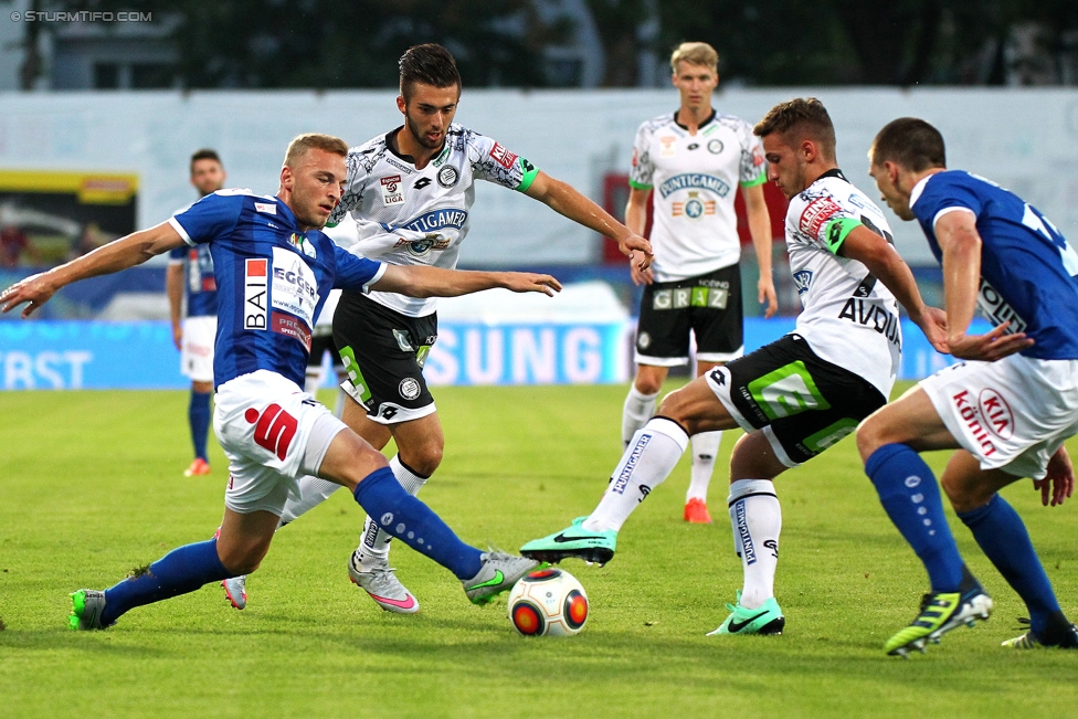 Hartberg - Sturm Graz
OEFB Cup, 1. Runde, TSV Hartberg - SK Sturm Graz, Arena Hartberg, 18.07.2015. 

Foto zeigt Donisi Avdijaj (Sturm)
