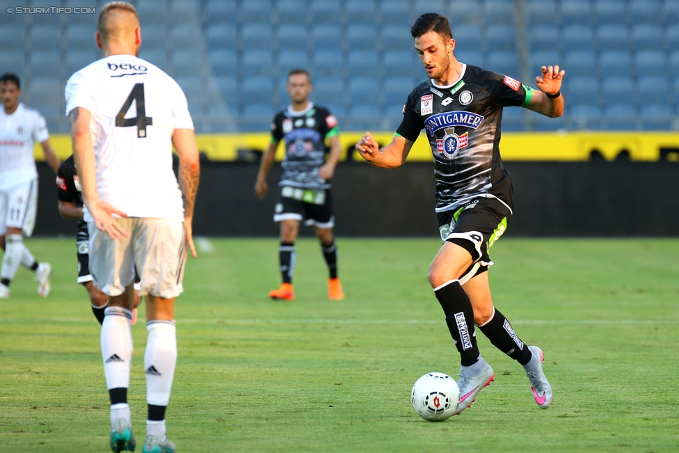 Sturm Graz - Besiktas
Testspiel,  SK Sturm Graz - Besiktas Istanbul, Stadion Liebenau Graz, 22.07.2015. 

Foto zeigt Charalampos Lykogiannis (Sturm)
