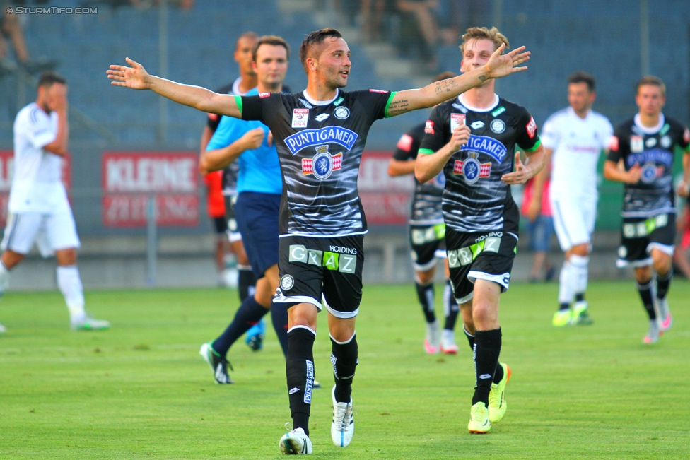 Sturm Graz - Besiktas
Testspiel,  SK Sturm Graz - Besiktas Istanbul, Stadion Liebenau Graz, 22.07.2015. 

Foto zeigt Anel Hadzic (Sturm)
Schlüsselwörter: torjubel