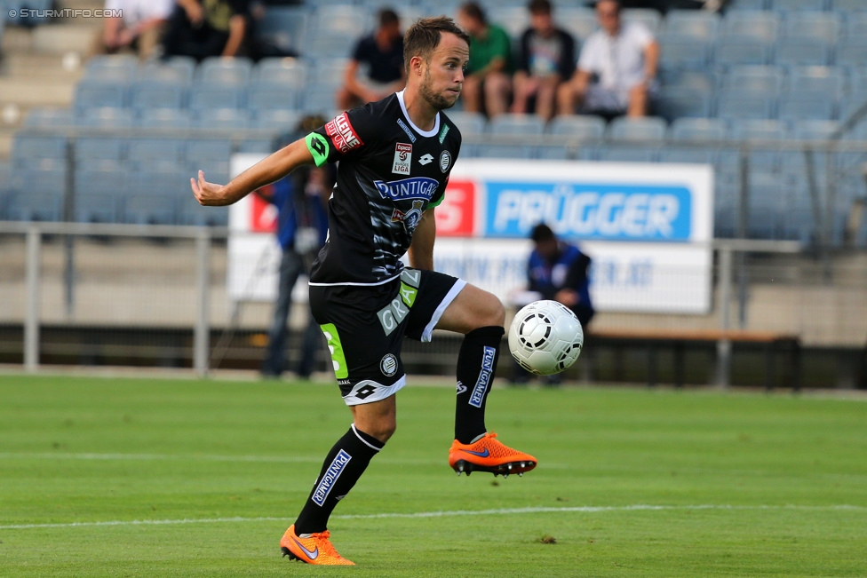 Sturm Graz - Admira Wacker
Oesterreichische Fussball Bundesliga, 1. Runde, SK Sturm Graz - FC Admira Wacker Moedling, Stadion Liebenau Graz, 25.07.2015. 

Foto zeigt Christian Klem (Sturm)
