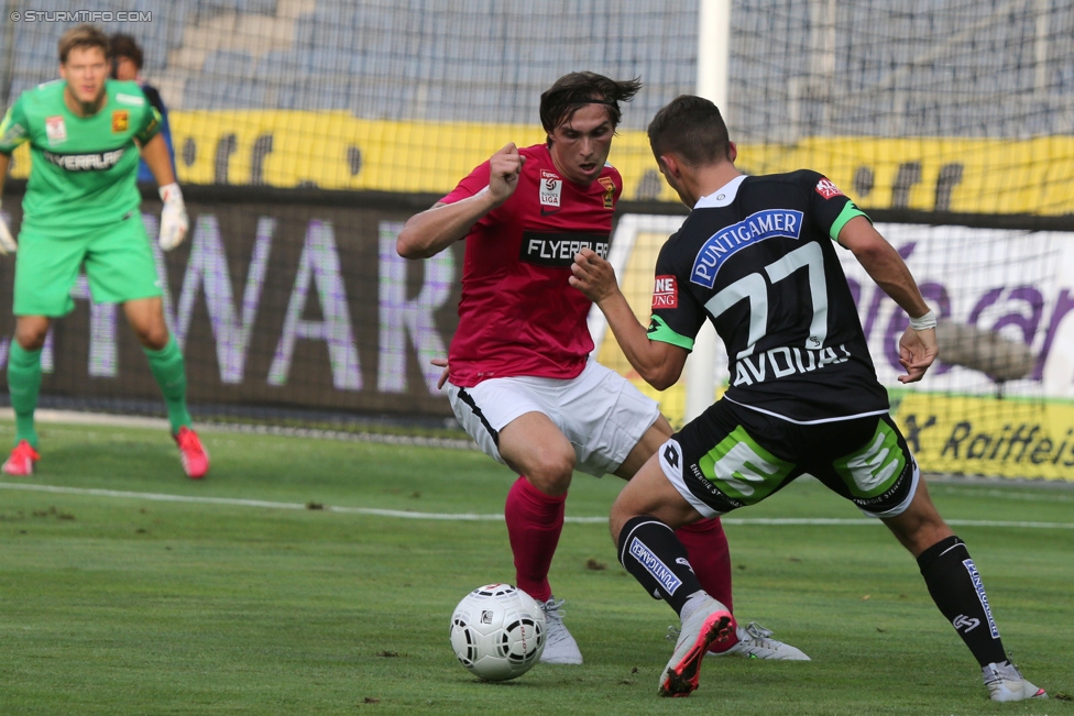 Sturm Graz - Admira Wacker
Oesterreichische Fussball Bundesliga, 1. Runde, SK Sturm Graz - FC Admira Wacker Moedling, Stadion Liebenau Graz, 25.07.2015. 

Foto zeigt Donisi Avdijaj (Sturm)
